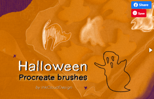 7 Halloween Procreate Brushset IPad (2020) [Creativefabrica]