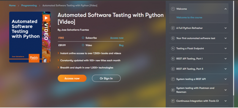 [Packtpub] Automated Software Testing With Python [Video]